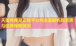 天美传媒是正规平台吗全面解析其资质与信誉保障情况